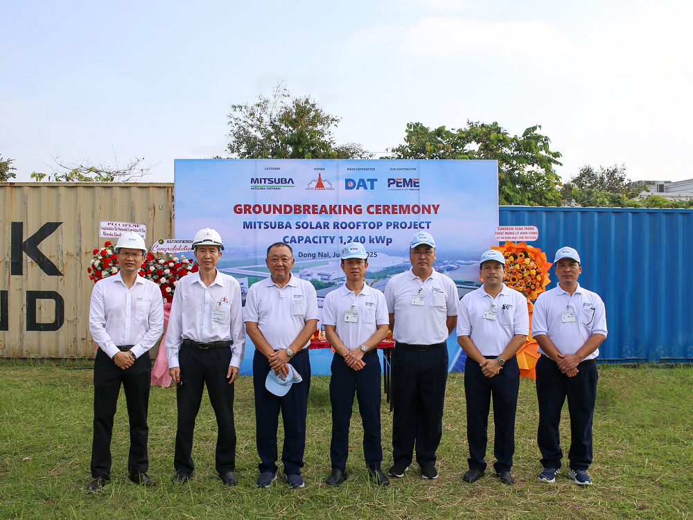 Lễ khởi công dự án hệ thống điện mặt trời áp mái công suất 1240 kWp tại Nhà máy Mitsuba Việt Nam