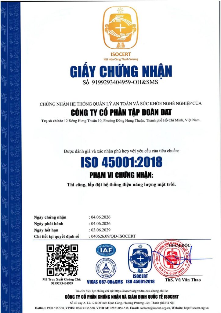 Hệ thống quản lý An toàn và Sức khỏe nghề nghiệp